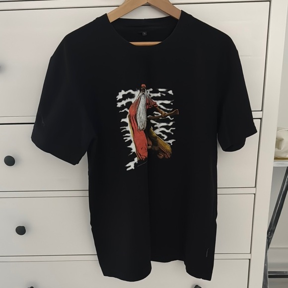 R Collection Black Graphic T-Shirt Finnish Design size L - Picture 6 of 6